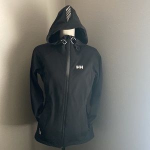 WOMEN’S HELLY HANSEN BLACK RAIN JACKET